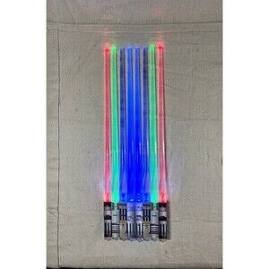 LED Light Sword Chopsticks Set Light Up Sushi Chop Sticks Gift for Star Fans